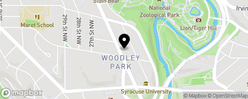 Map of Woodley House Food Pantry